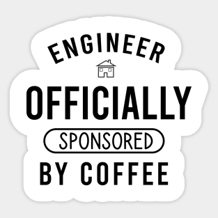 Engineer officially sposored by coffee Sticker